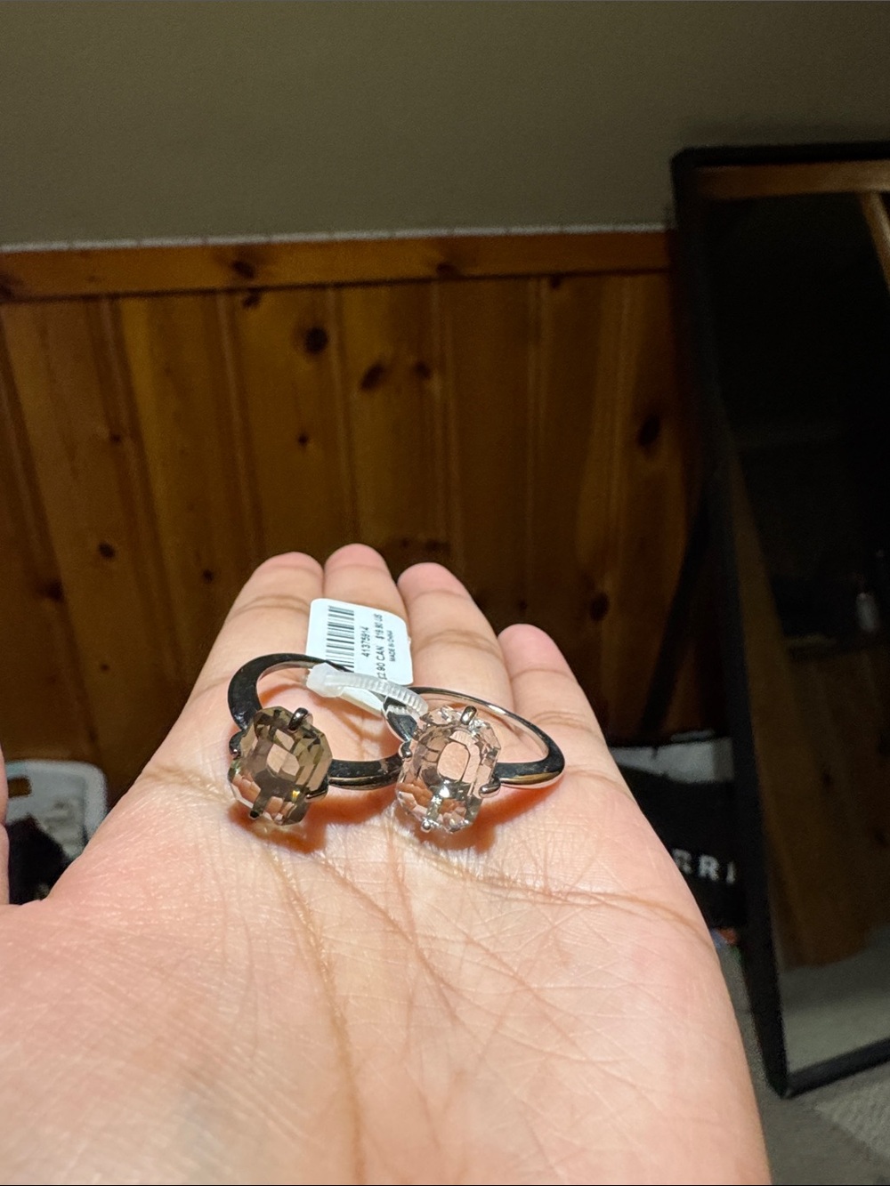 torrid Silver Tone Ring Set with Faceted Stones